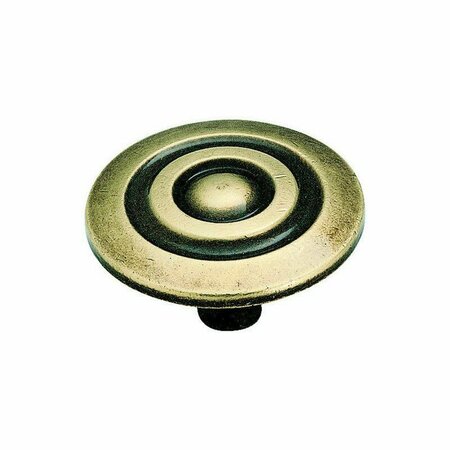 AMEROCK Allison Round Cabinet Knob 1-1/2 in. D 7/8 in. Antique English BP594AE